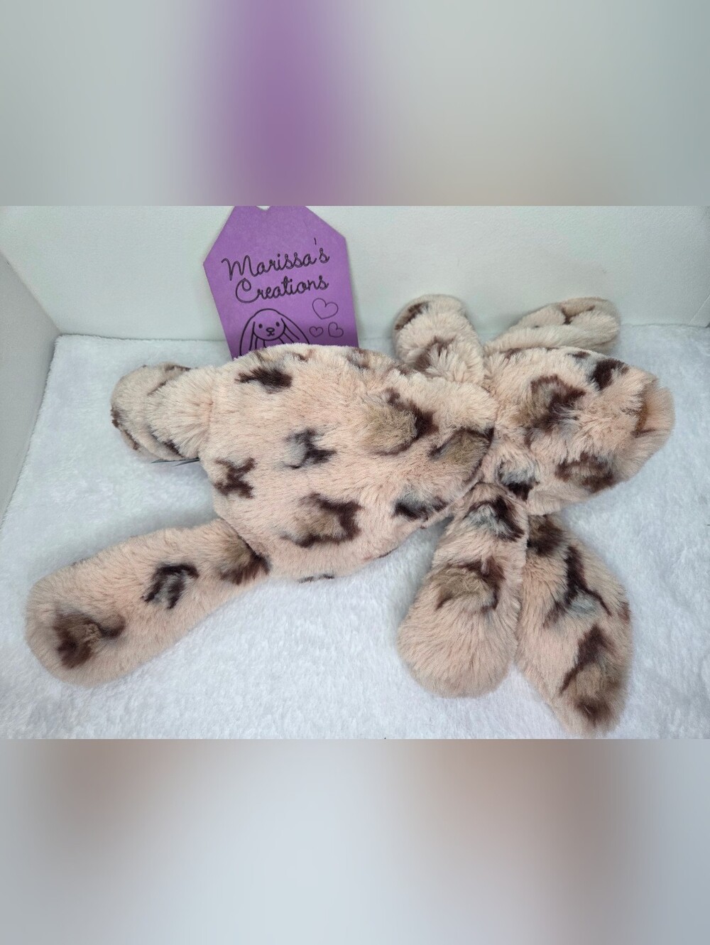 NWT Customized Jellycat Medium Smudge Rabbit "Leonidas" - Picture 5 of 5